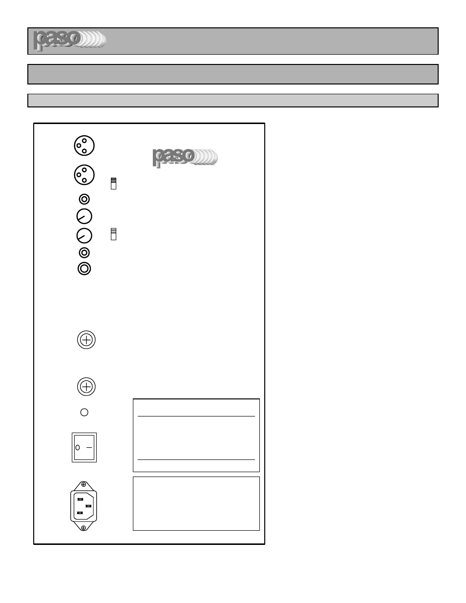 Soundlectern, Lektron series, La 25v | Installation and operation, Amplifier panel controls, Lectern amplifier mod | Paso Sound SL370K User Manual | Page 6 / 8