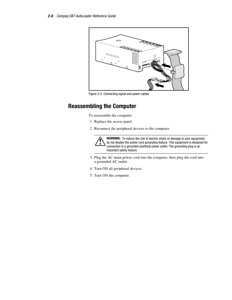 Reassembling the computer | Compaq 326817-003 User Manual | Page 26 / 80