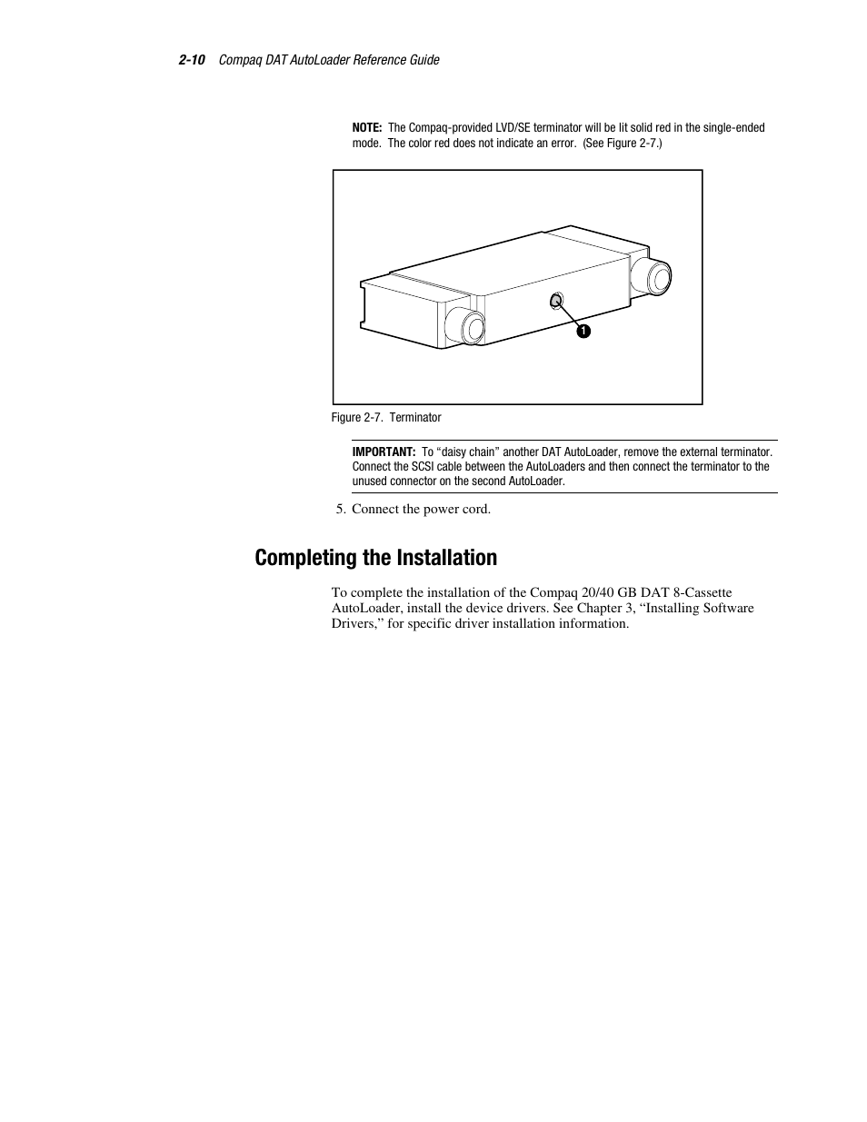 Completing the installation | Compaq 326817-003 User Manual | Page 28 / 80