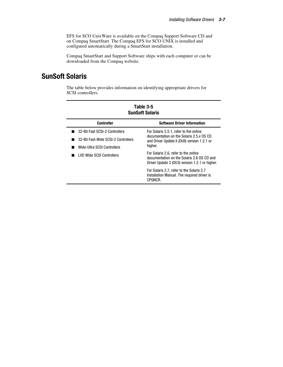 Sunsoft solaris | Compaq 326817-003 User Manual | Page 35 / 80