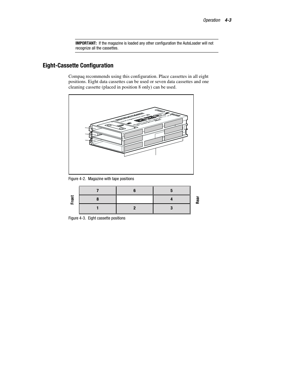 Eight-cassette configuration | Compaq 326817-003 User Manual | Page 39 / 80