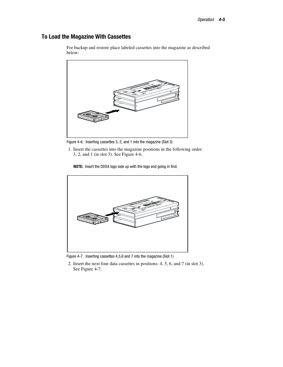 To load the magazine with cassettes | Compaq 326817-003 User Manual | Page 41 / 80