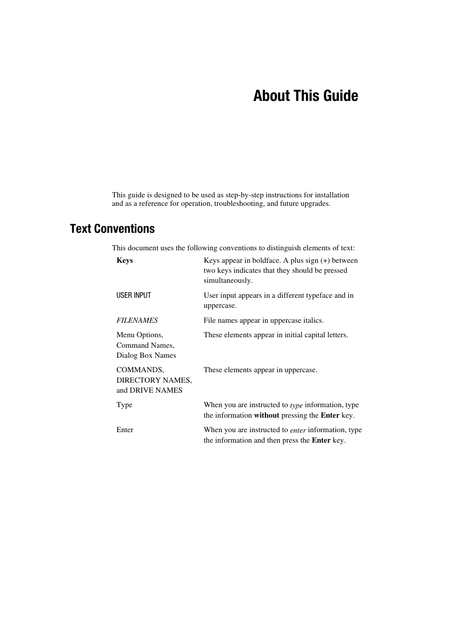 About this guide, Text conventions | Compaq 326817-003 User Manual | Page 7 / 80