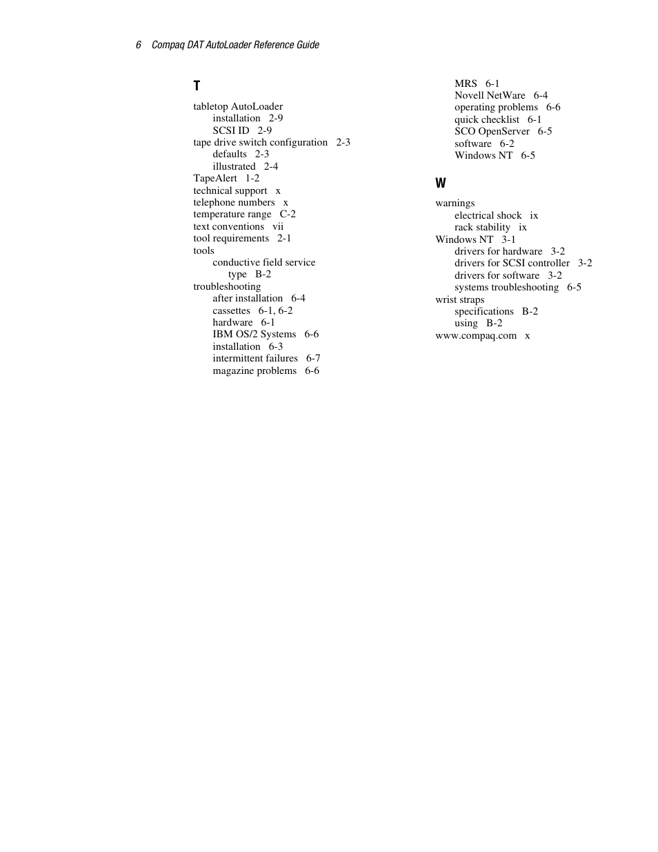 Compaq 326817-003 User Manual | Page 80 / 80