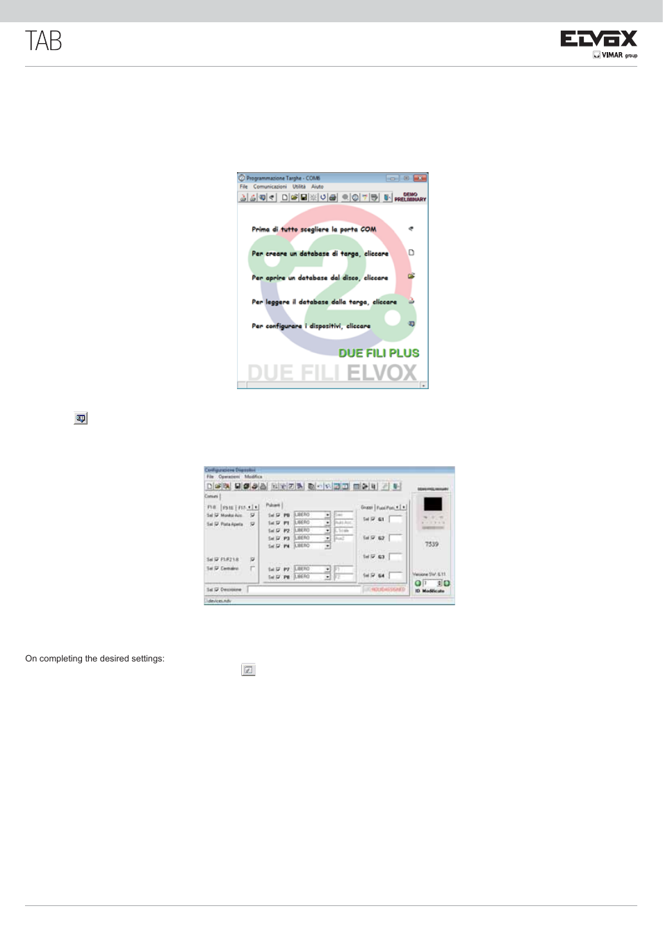 Configuring with saveprog software | Paso Sound 7539 User Manual | Page 9 / 12