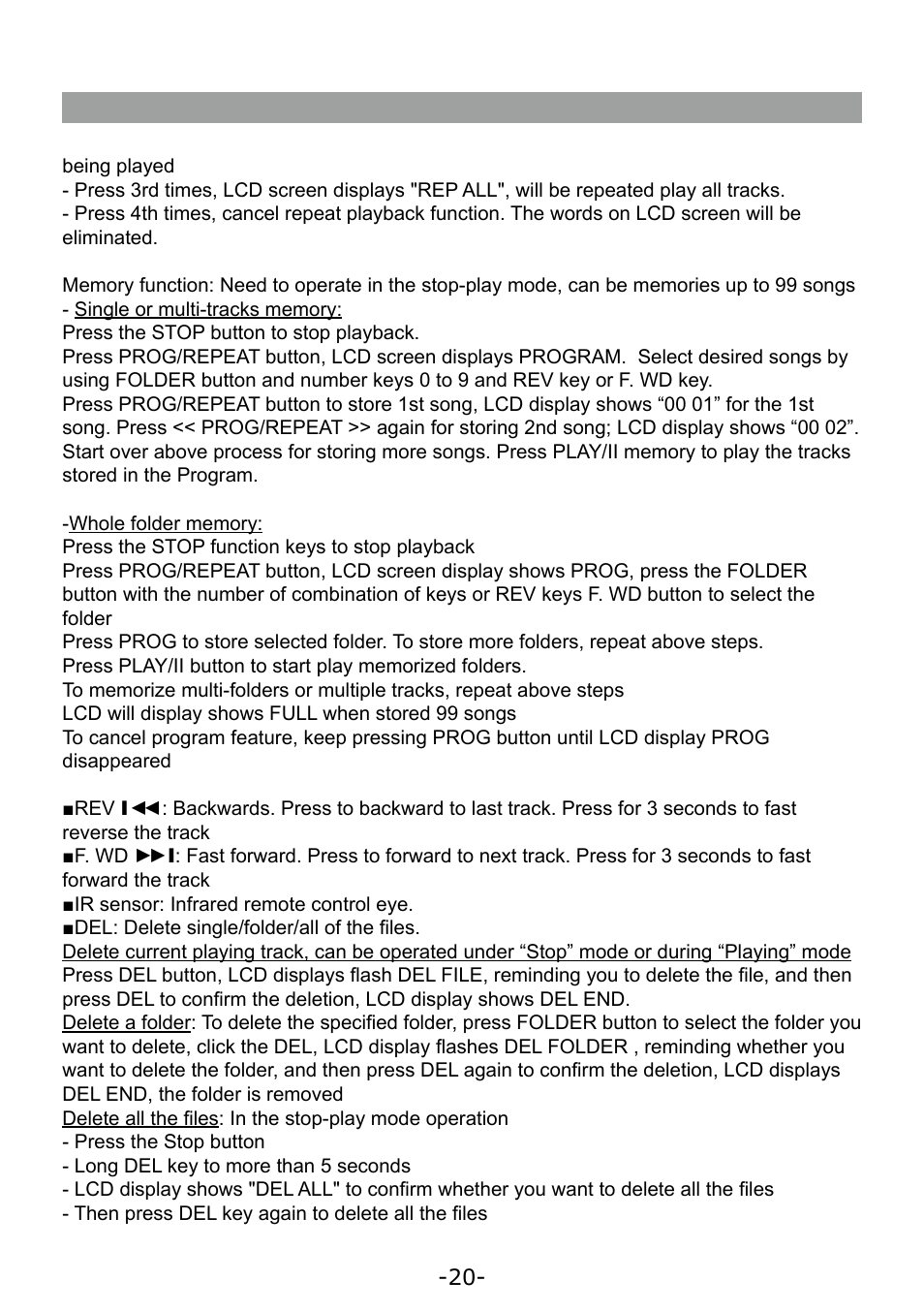 Paso Sound WPSS150M User Manual | Page 21 / 32