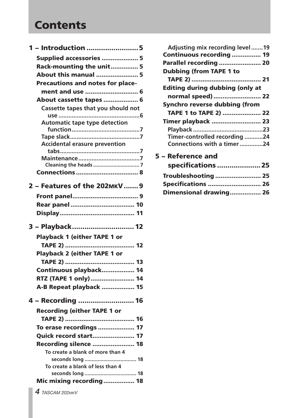 Paso Sound P202MKV User Manual | Page 4 / 28