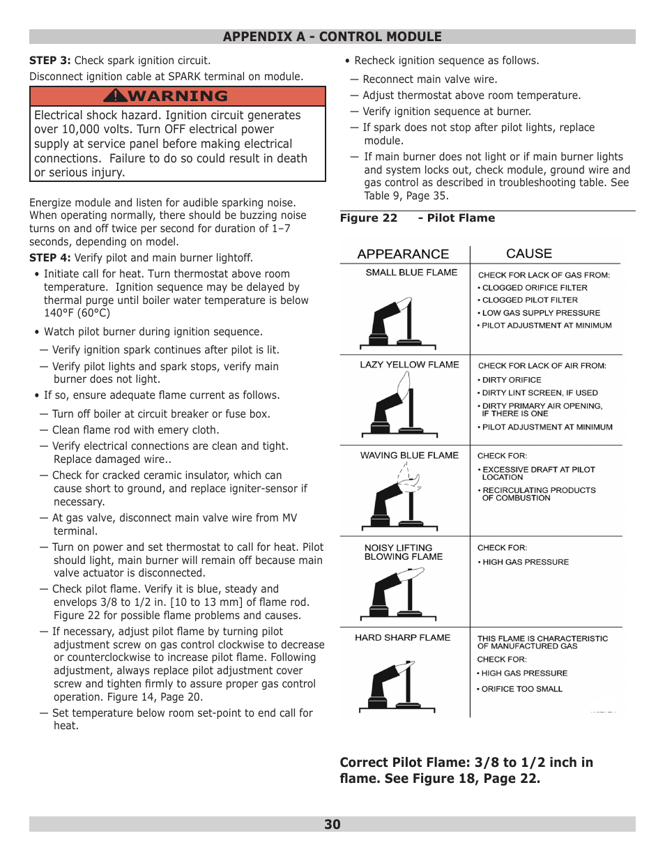 Warning | Pennco 15B045FE User Manual | Page 30 / 32