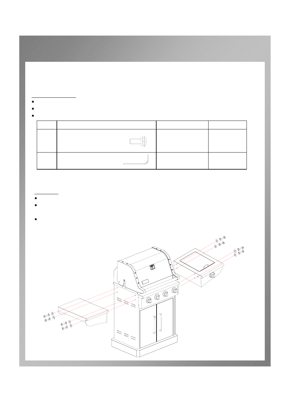 Assembly instructions | Permasteel PG-40400S0L User Manual | Page 8 / 25