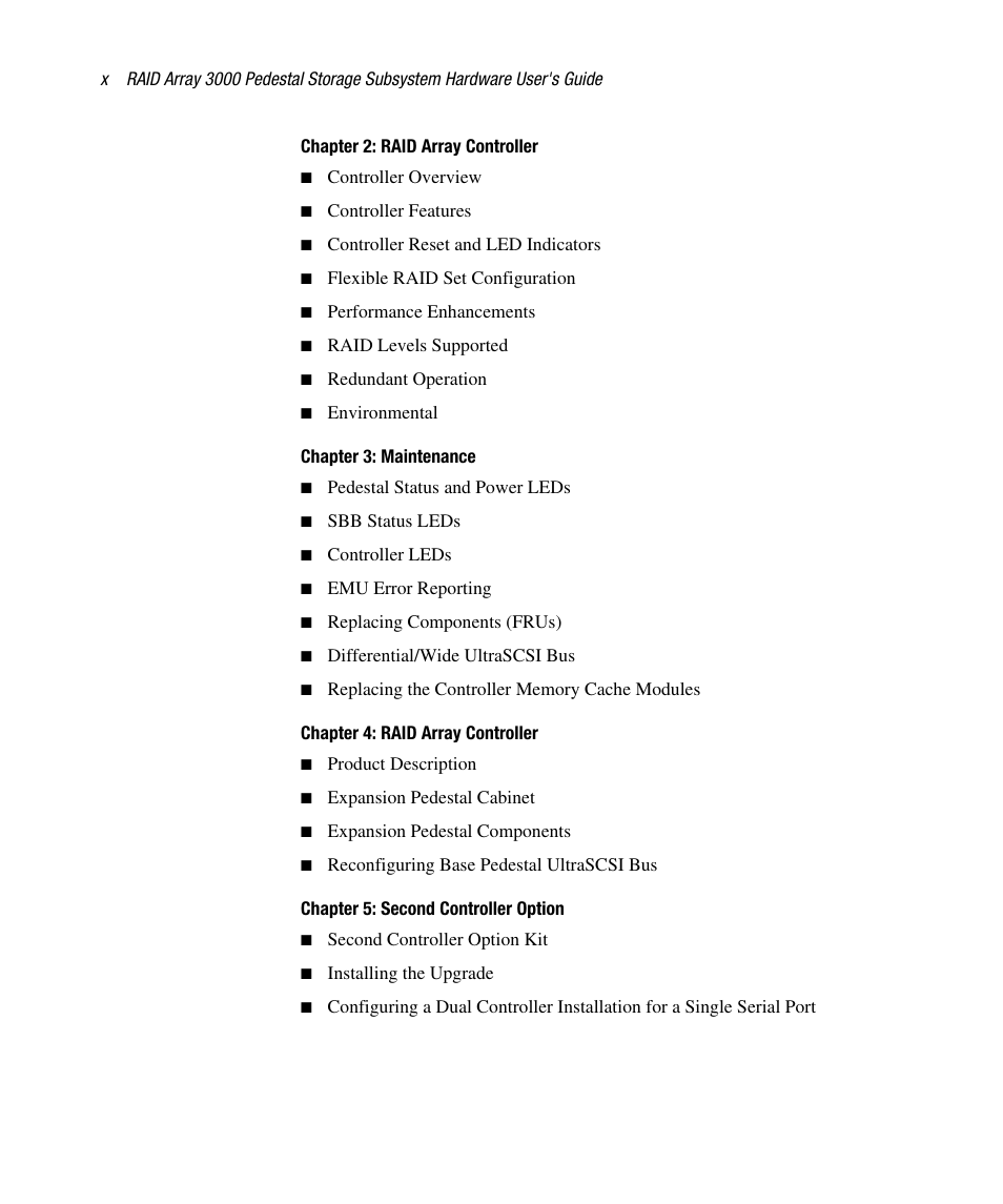 Compaq RAID ARRAY 3000 EK-SMCPO-UG. C01 User Manual | Page 10 / 112