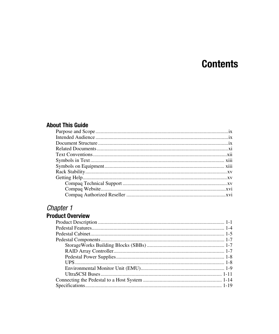 Compaq RAID ARRAY 3000 EK-SMCPO-UG. C01 User Manual | Page 3 / 112