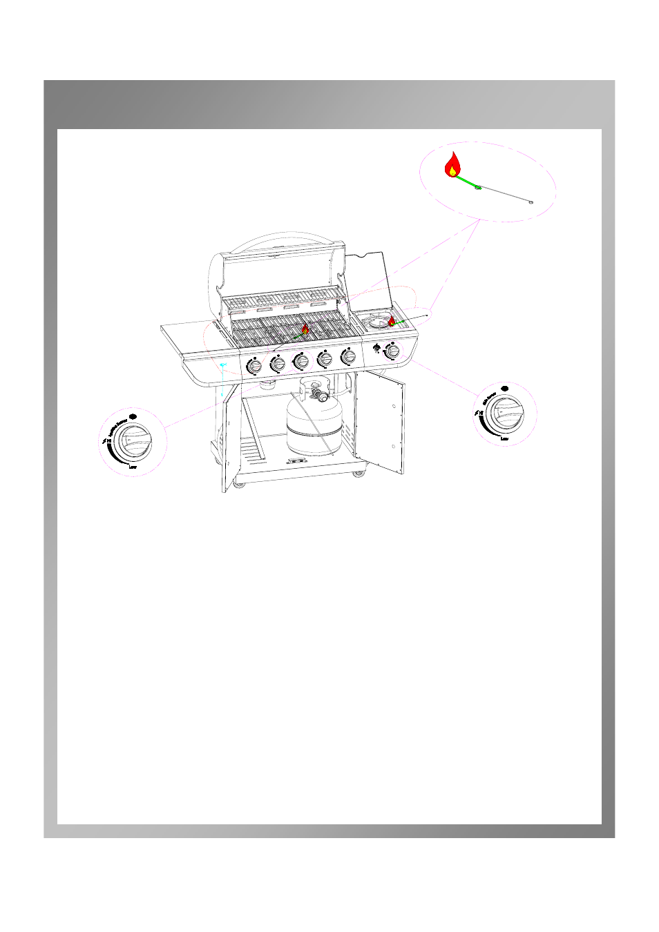 Grill lighting instruction | Permasteel PG-40503S0L User Manual | Page 30 / 38