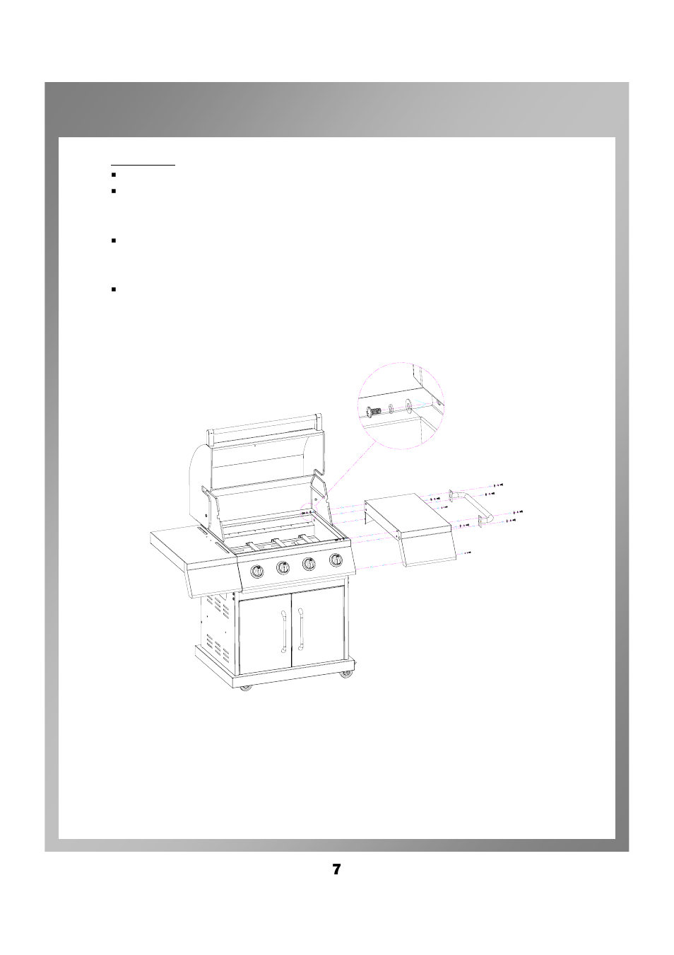 Assembly instructions | Permasteel PG-50403SRL User Manual | Page 10 / 26