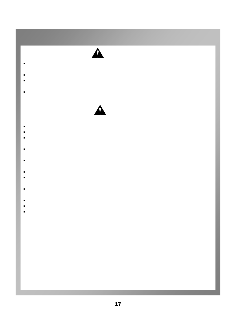 Operating instruction, Caution, Warning | Permasteel PG-50403SRL User Manual | Page 20 / 26