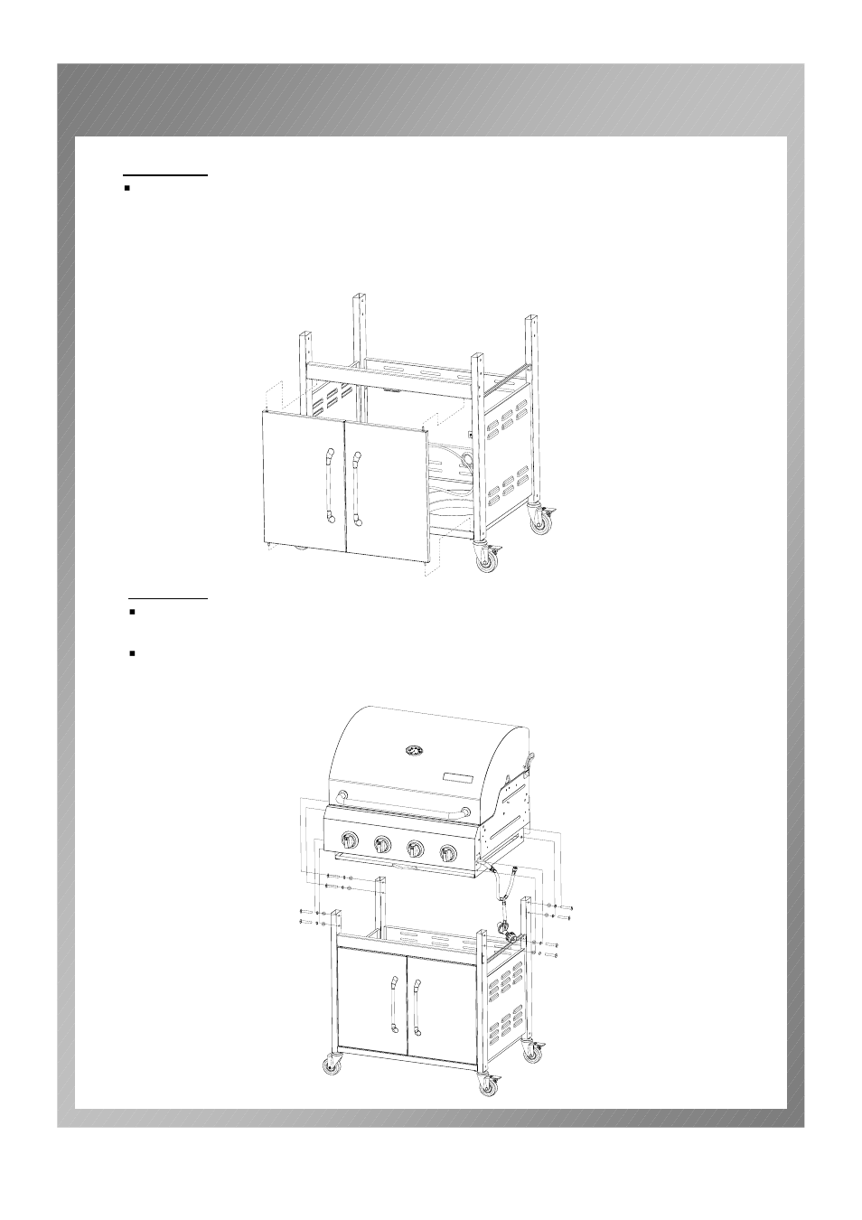 Assembly instructions | Permasteel PG-50404S0L User Manual | Page 10 / 28