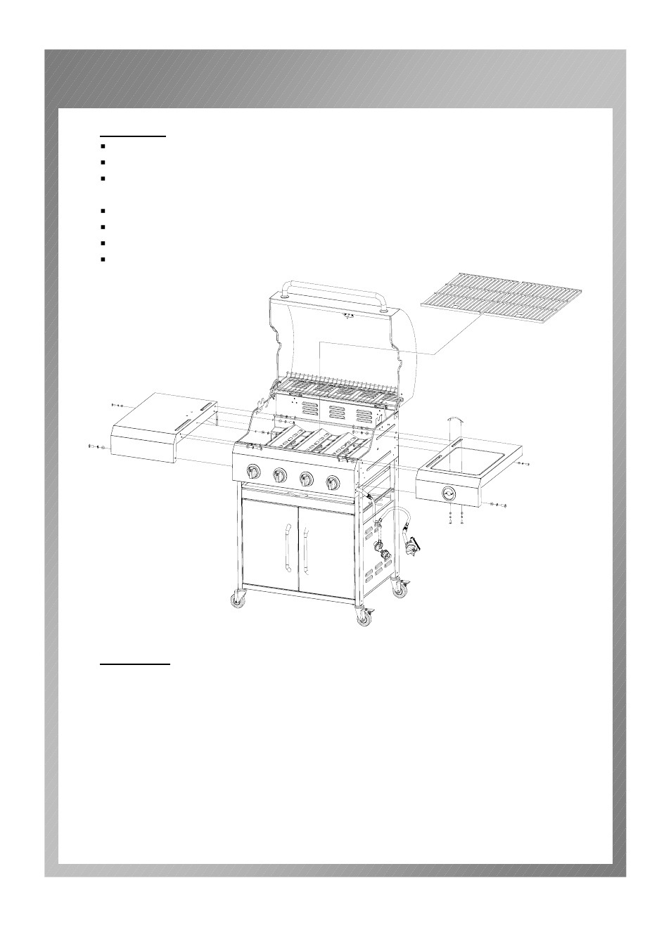 Assembly instructions | Permasteel PG-50404S0L User Manual | Page 11 / 28