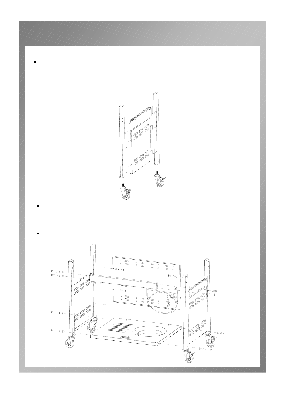 Assembly instructions | Permasteel PG-50404S0L User Manual | Page 9 / 28