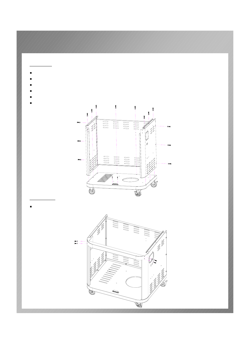 Assembly instructions | Permasteel PG-50410SRLB User Manual | Page 9 / 33