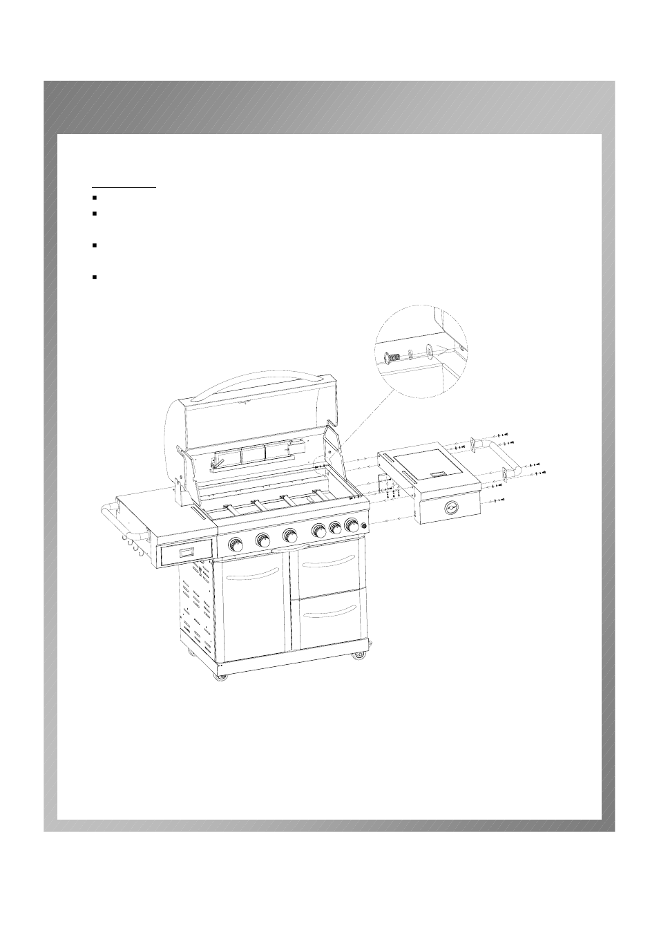 Assembly instructions | Permasteel PG-50506SRLA User Manual | Page 11 / 31