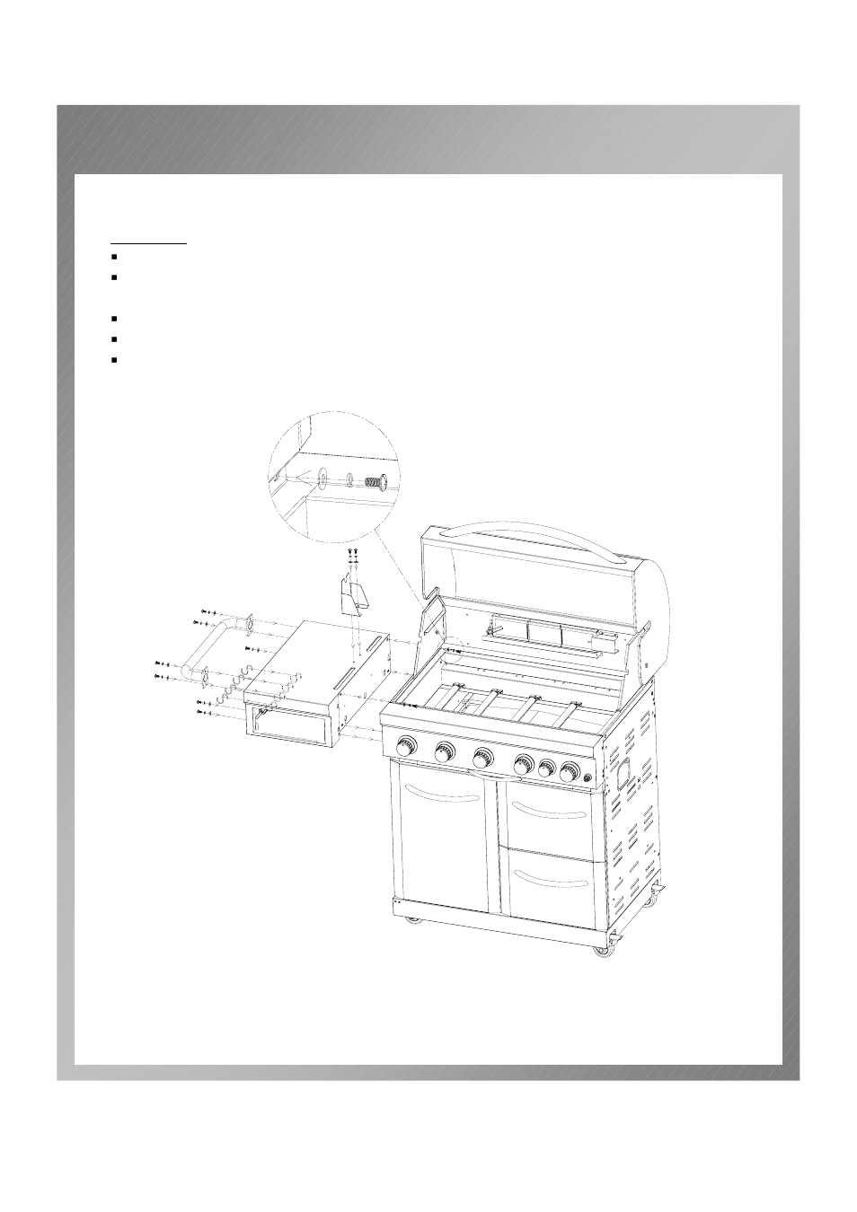 Assembly instructions | Permasteel PG-50506SRLA User Manual | Page 9 / 31