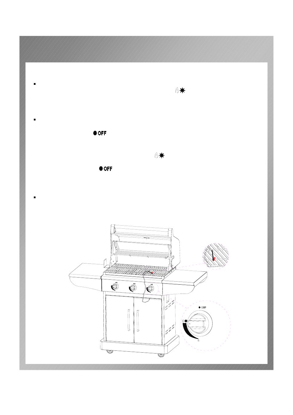 Grill lighting instruction | Permasteel PG-4030000L User Manual | Page 13 / 19