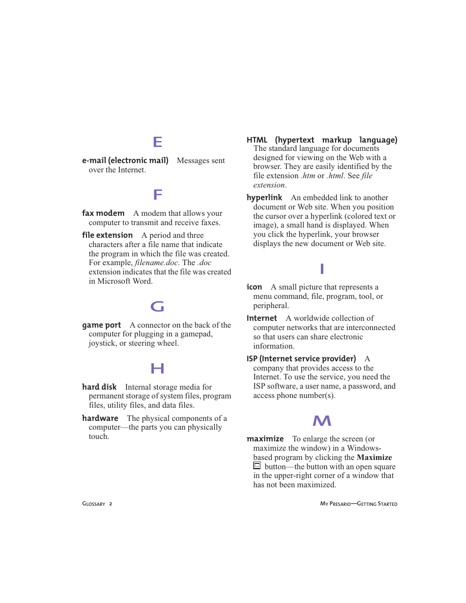 Compaq Presario User Manual | Page 87 / 96