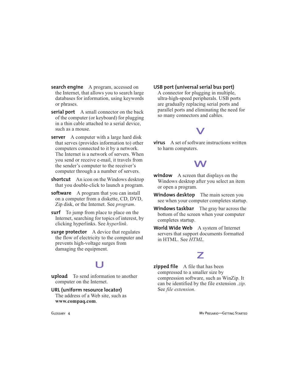 Compaq Presario User Manual | Page 89 / 96