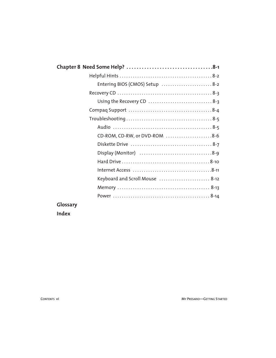 Compaq Presario User Manual | Page 9 / 96