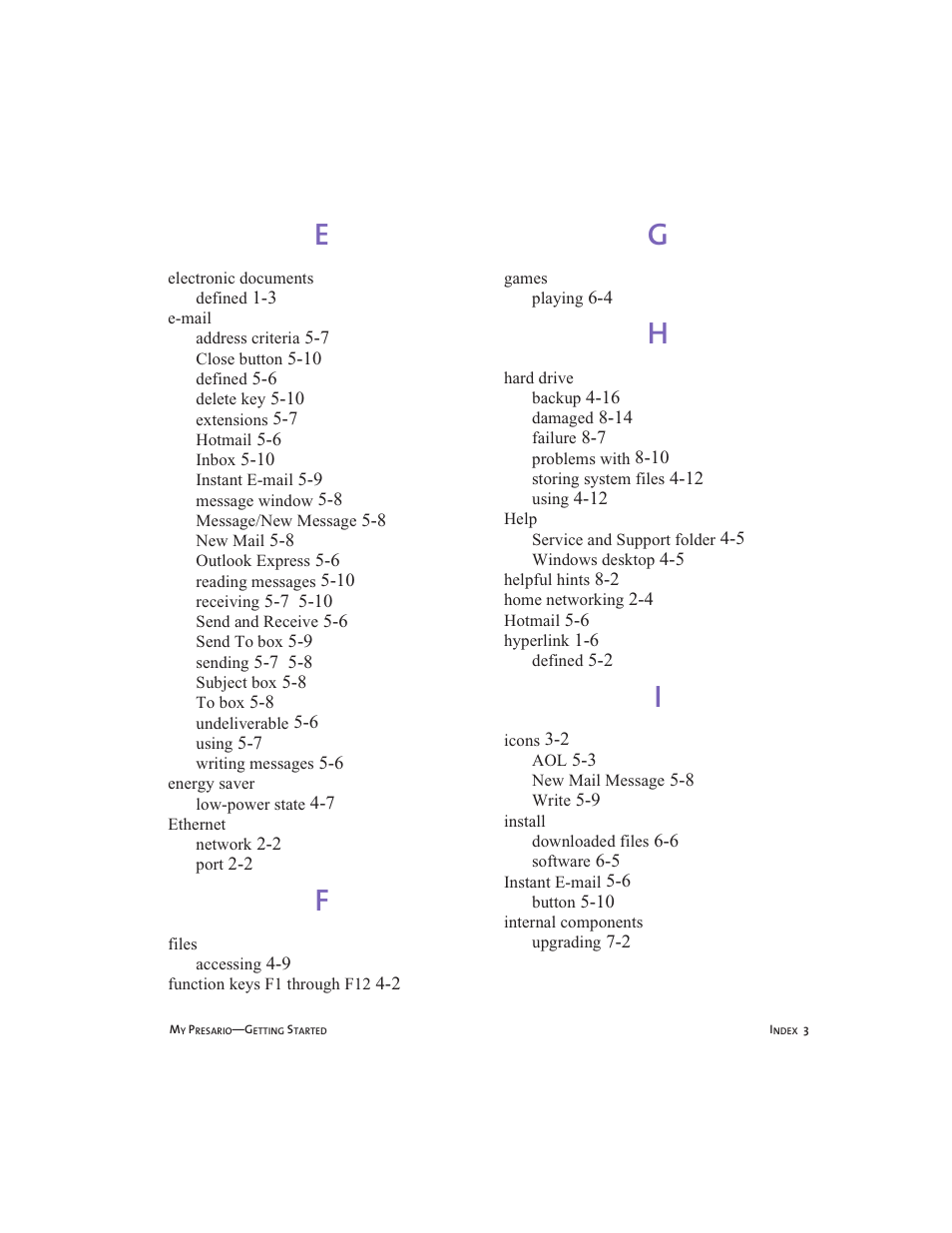 Compaq Presario User Manual | Page 92 / 96