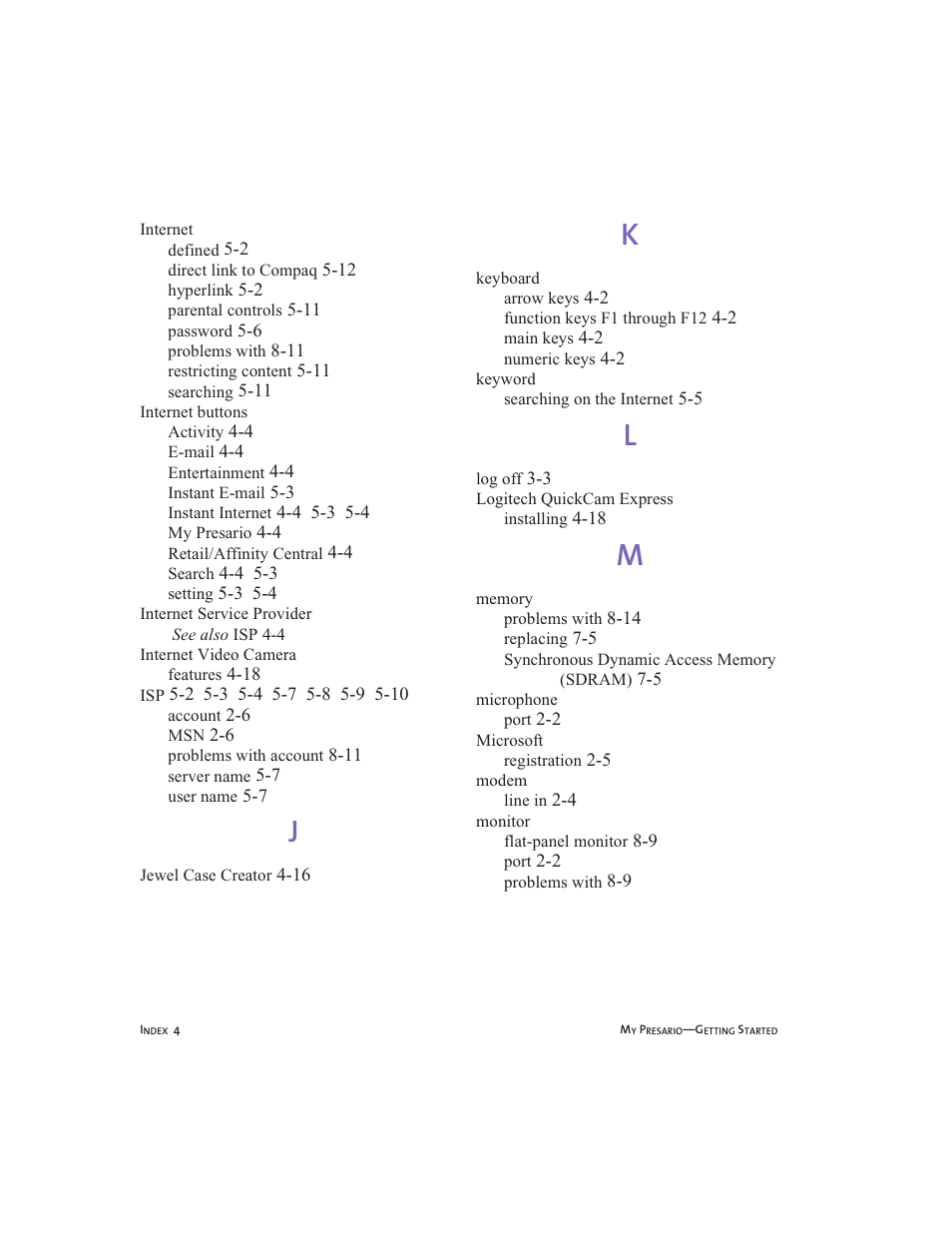 Compaq Presario User Manual | Page 93 / 96