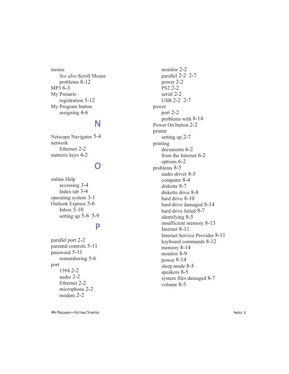 Compaq Presario User Manual | Page 94 / 96