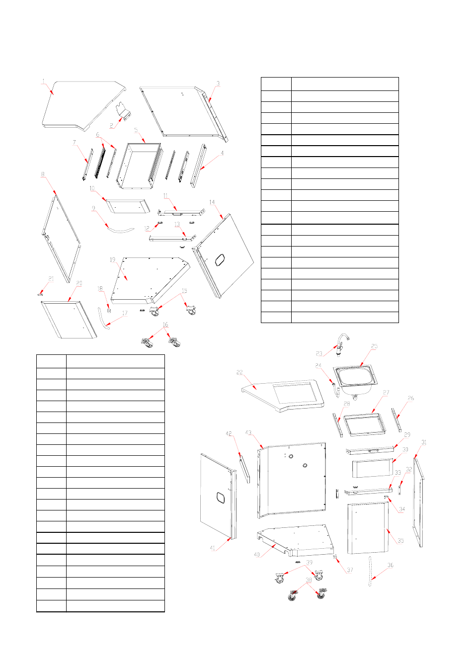 Parts list | Permasteel PS-SC01 User Manual | Page 3 / 5