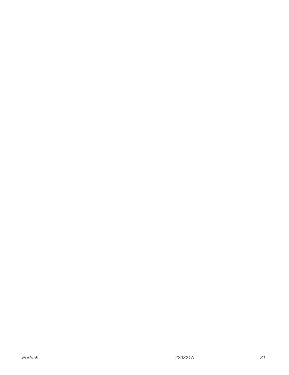 Index | Pertech 5300 Series User Manual | Page 38 / 41
