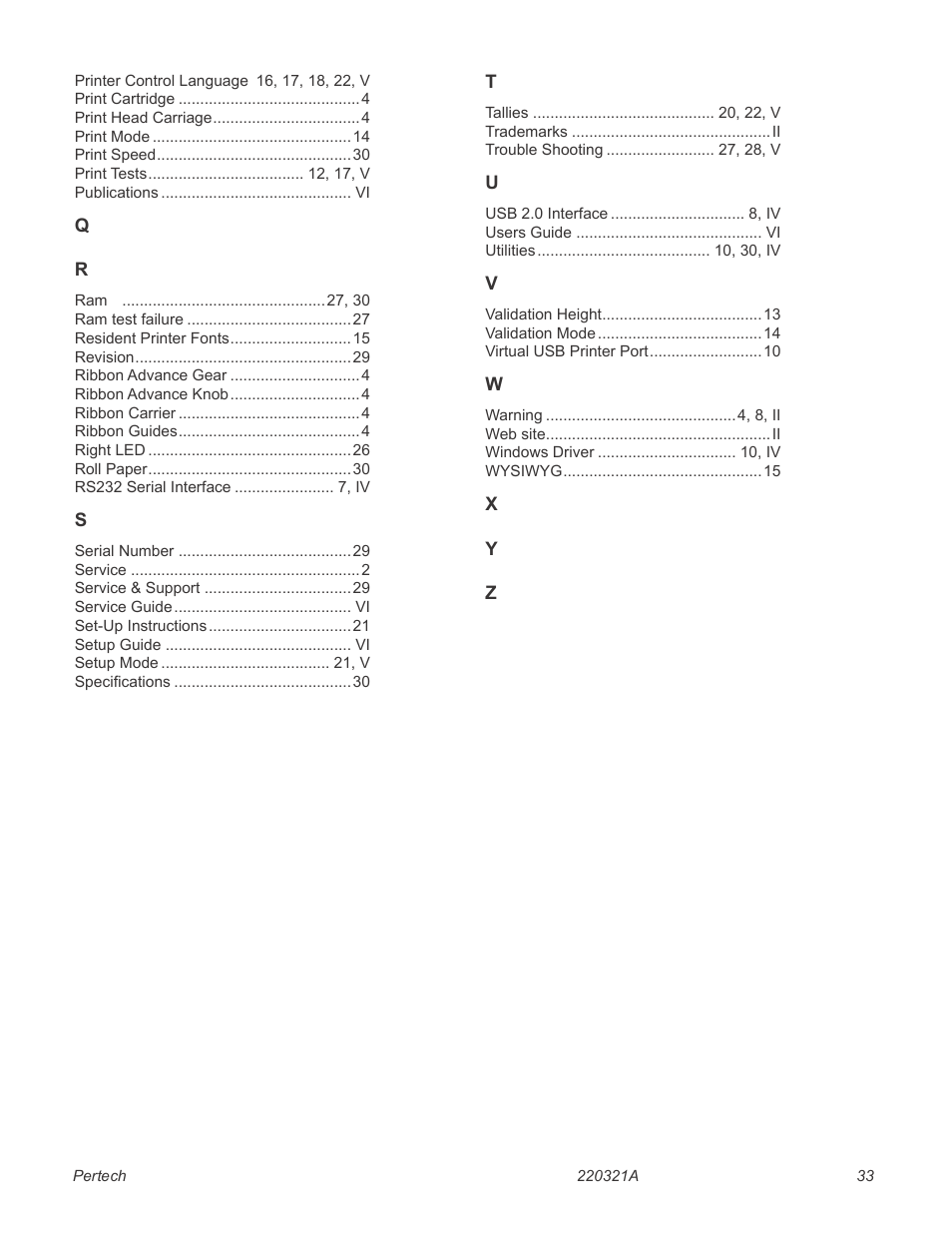 Warranty | Pertech 5300 Series User Manual | Page 40 / 41