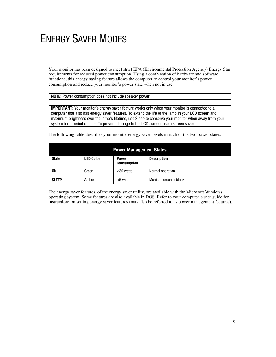 Nergy, Aver, Odes | Compaq FP745A User Manual | Page 11 / 66
