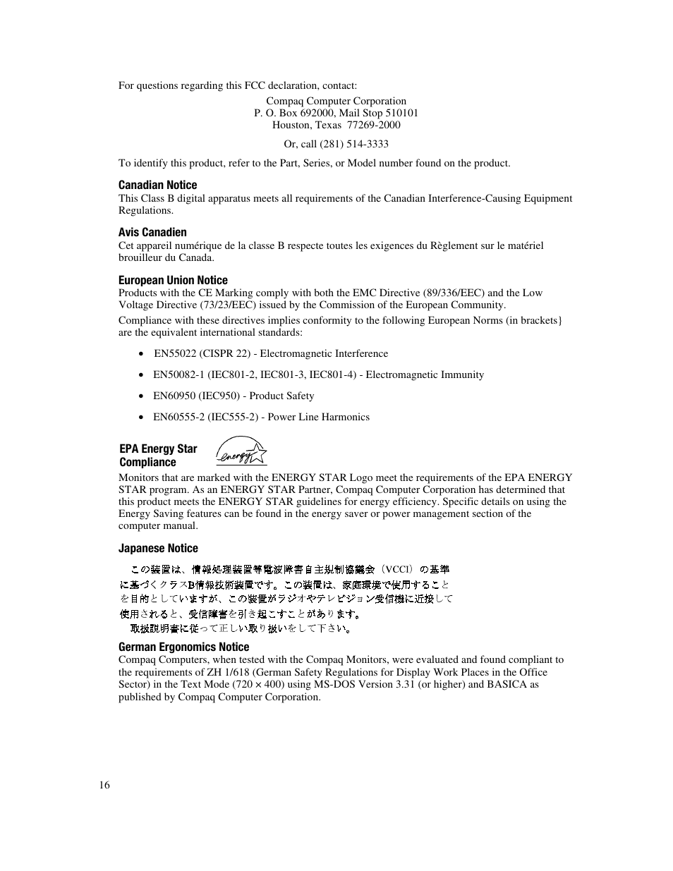 Compaq FP745A User Manual | Page 18 / 66