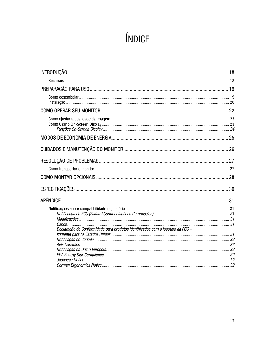 Ndice | Compaq FP745A User Manual | Page 19 / 66