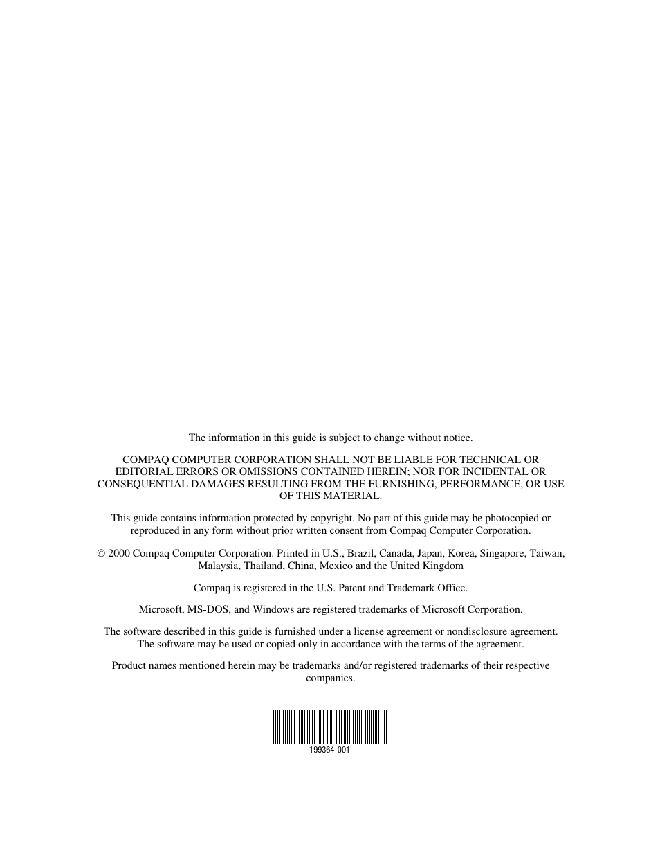 Compaq FP745A User Manual | Page 2 / 66