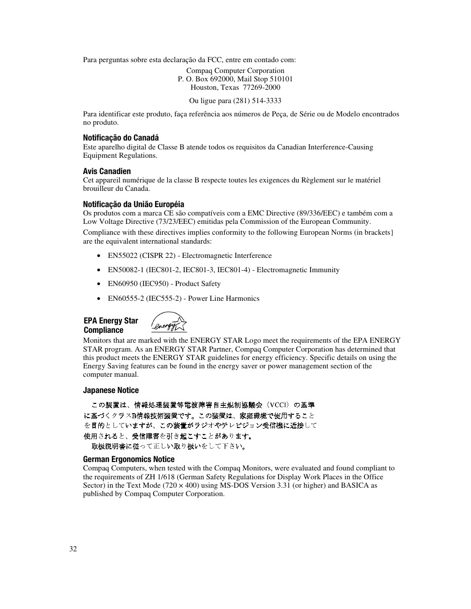 Compaq FP745A User Manual | Page 34 / 66