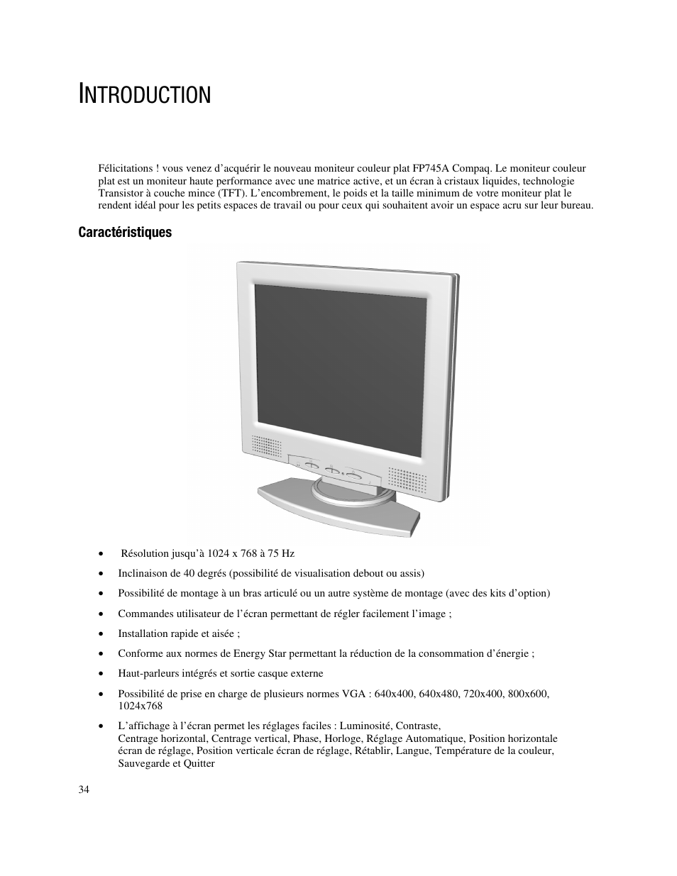 Ntroduction | Compaq FP745A User Manual | Page 36 / 66