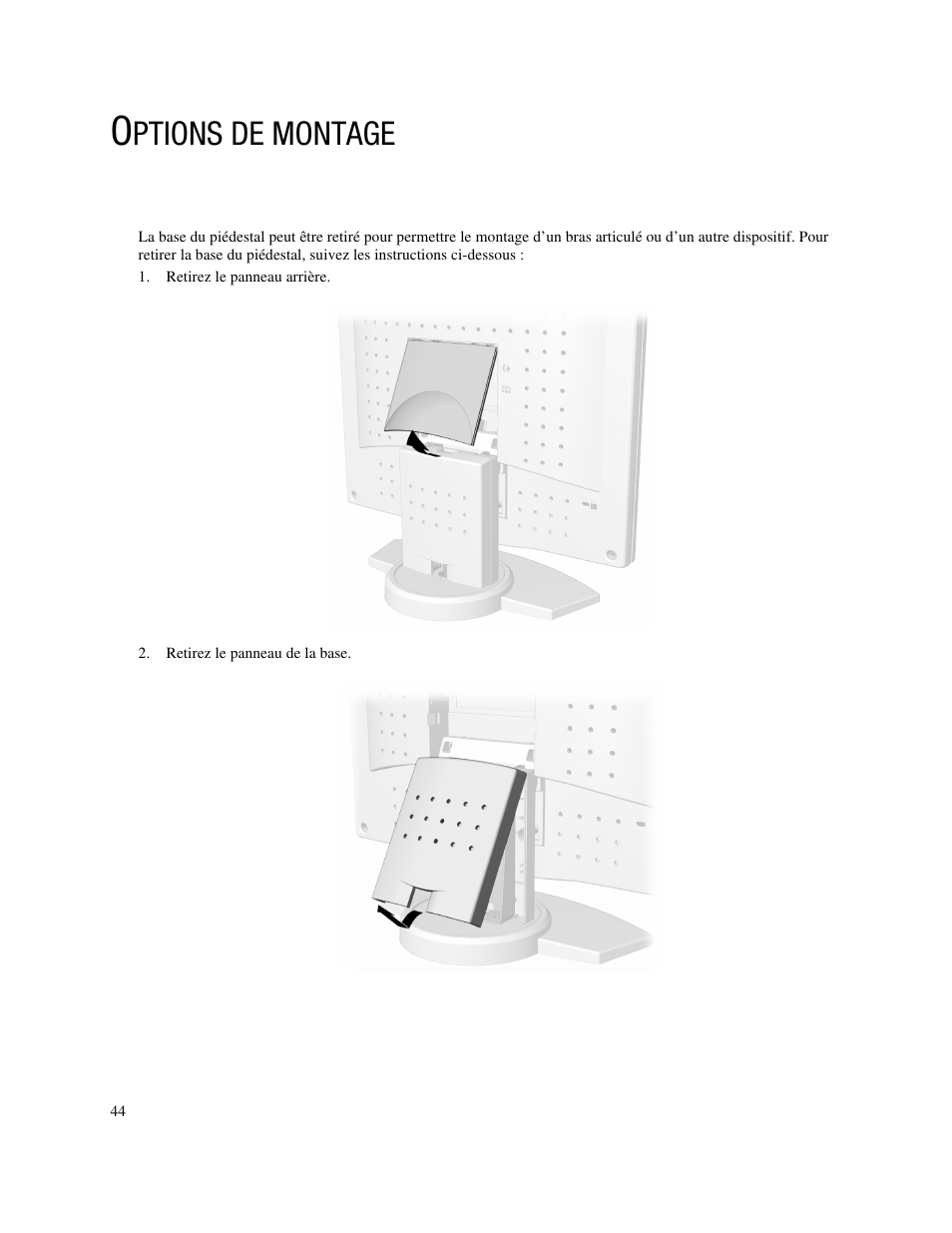 Ptions de montage | Compaq FP745A User Manual | Page 46 / 66