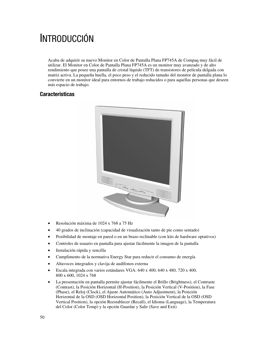 Ntroducción | Compaq FP745A User Manual | Page 52 / 66