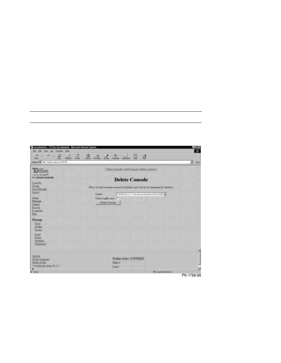 5 delete unused consoles in consoleworks | Compaq GS320 User Manual | Page 70 / 290
