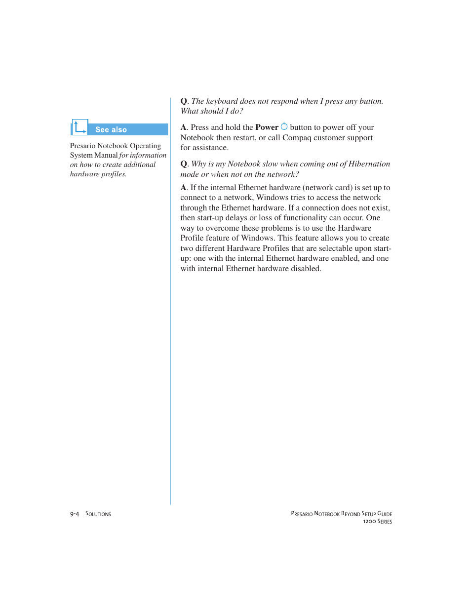 Compaq 1200 User Manual | Page 110 / 158
