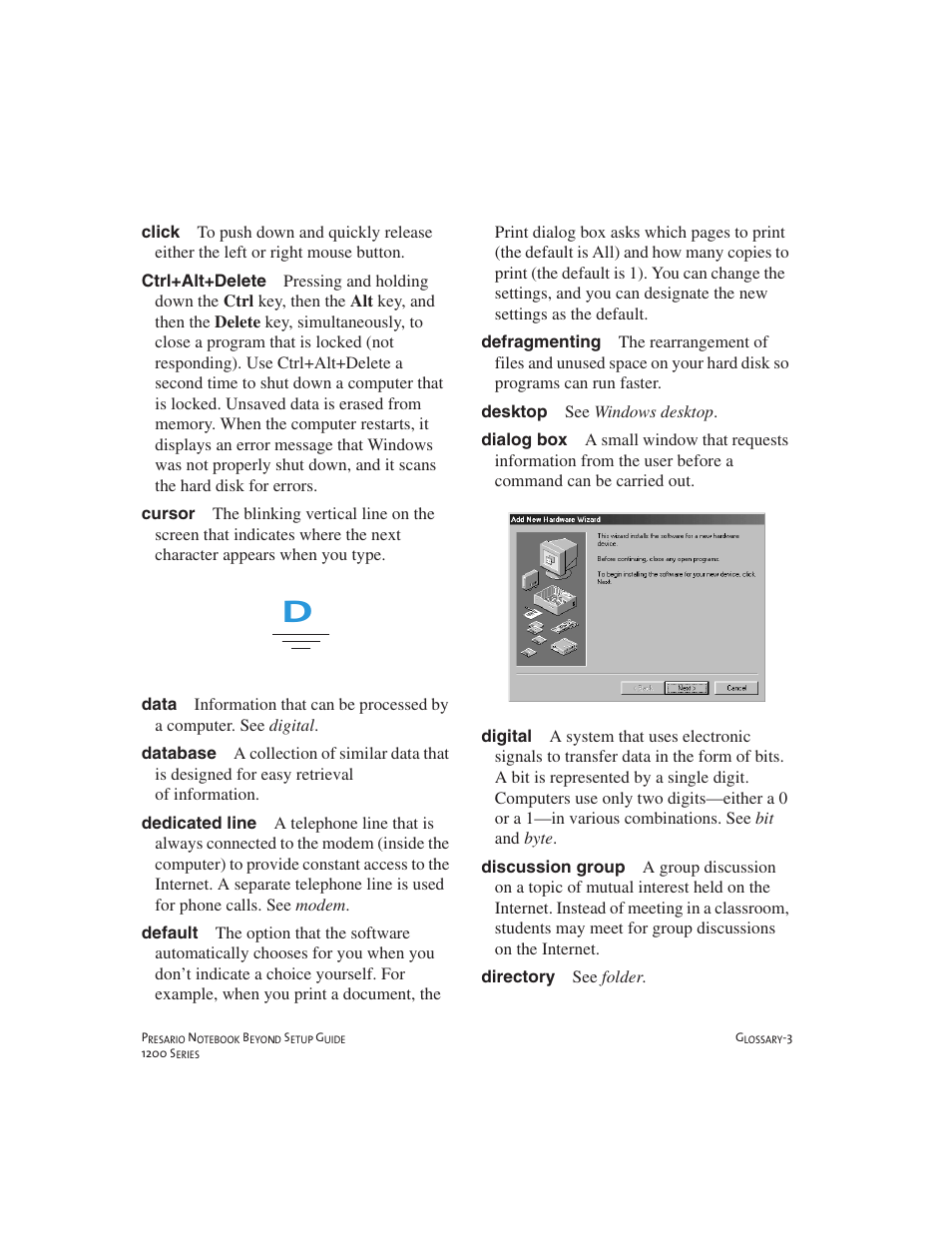 Compaq 1200 User Manual | Page 137 / 158