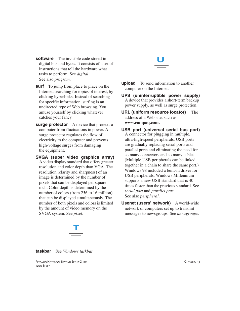 Compaq 1200 User Manual | Page 147 / 158