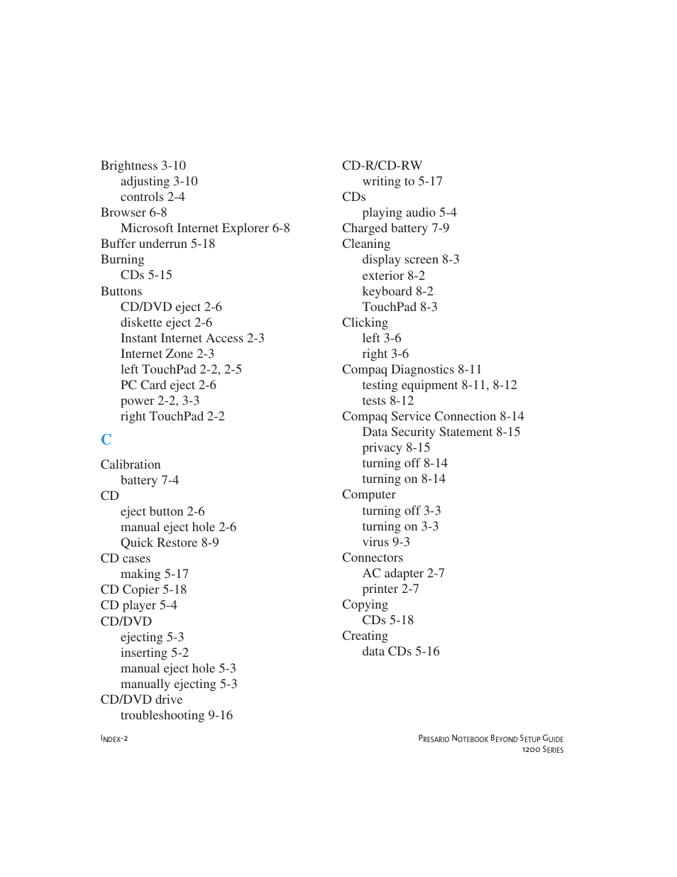 Compaq 1200 User Manual | Page 152 / 158