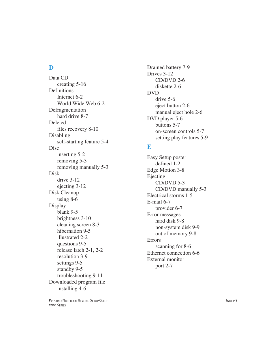 Compaq 1200 User Manual | Page 153 / 158