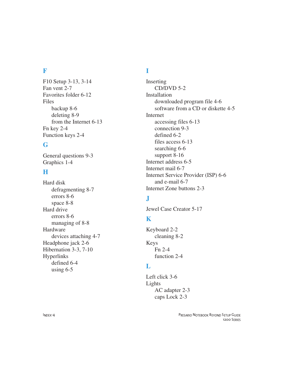 Compaq 1200 User Manual | Page 154 / 158