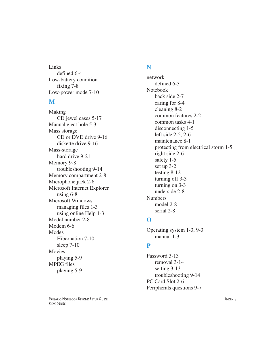 Compaq 1200 User Manual | Page 155 / 158